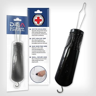 Dr. Arthritis Button Hook & Zipper Pull Aid for Seniors & Disabilities