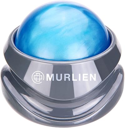MURLIEN Massage Roller Ball Manual Massager Blue for Muscle Relief