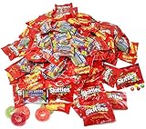 Assorted Bulk 5.49 Lb Starbursts Skittles Lifesavers Big Ring Gummies Skittles Candy Holiday Gifts Candies 180+ Pcs (88 Oz)