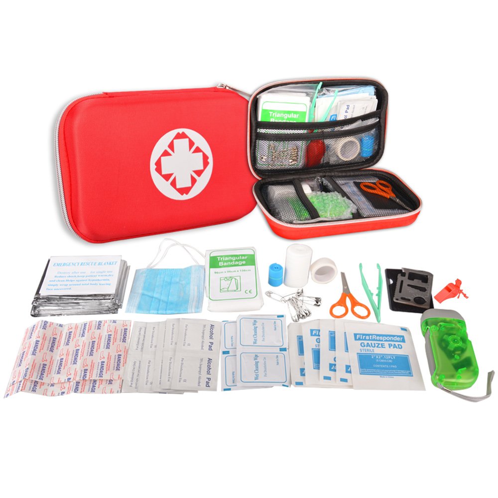 First Aid Kit Portable Waterproof pack with Necessary Hospital Grade Medical Sup 702455348880 eBay