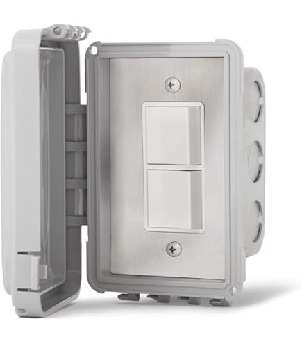 Infratech in Wall Double Duplex Switch with Waterproof Gang Box