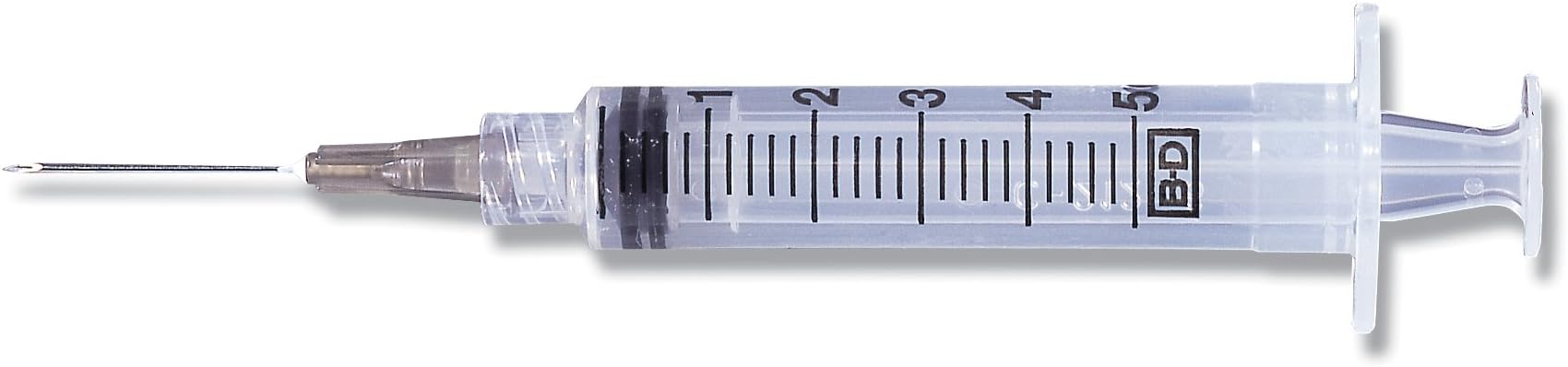 BD Medical Systems 309635 Luer-Lok Syringe Tip with Needle Combination, 5 mL Capacity, 20 Gauge x 1-1/2" Size (Box of 100)