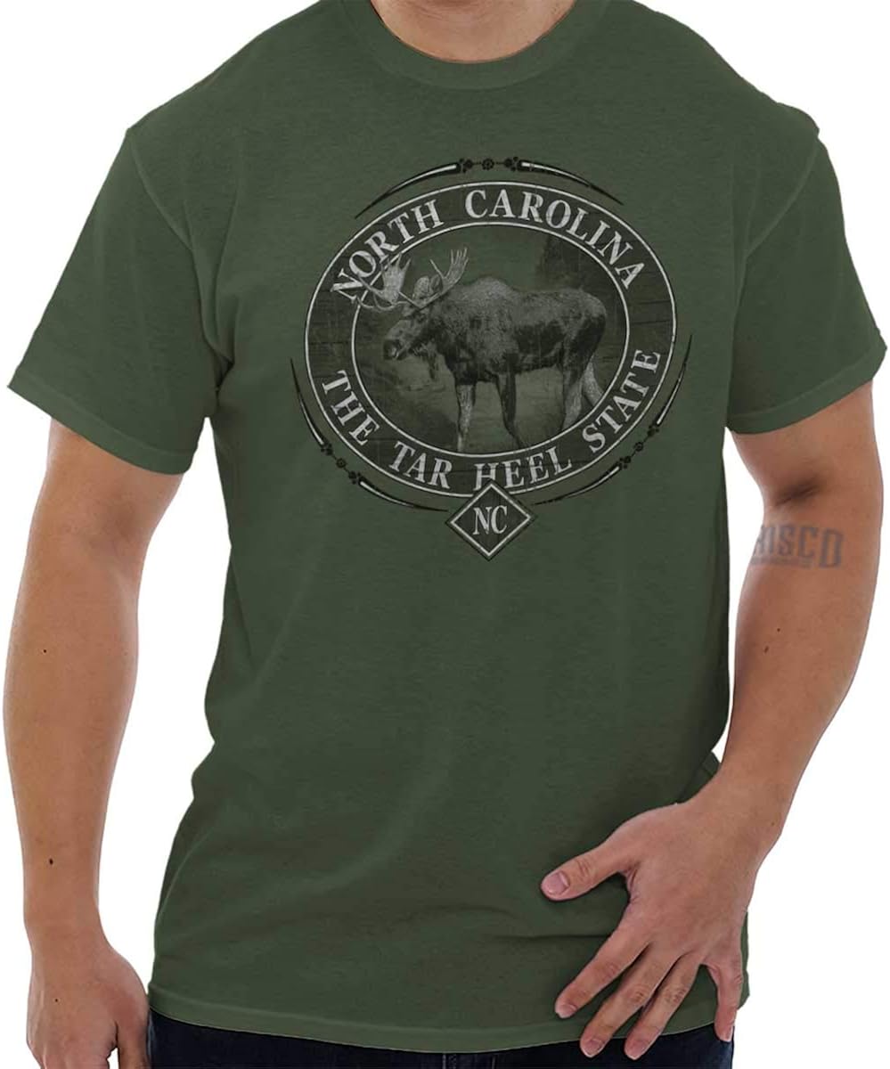 North Carolina Tar Heel State Wild Moose NC T Shirt