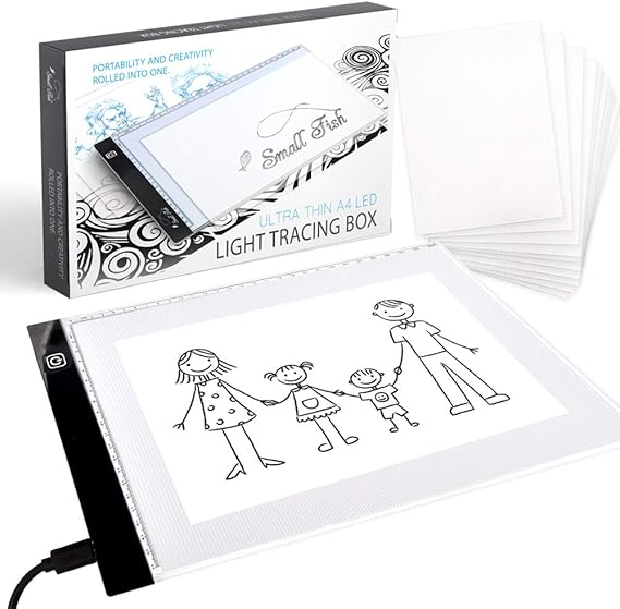 Amazon.com: Caja de luz LED ultradelgada para trazar y ...