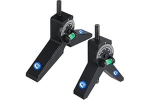 JHTii Magnetic Pipe Center Finder, Y-Shape Pipefitter Tool with Adjustable Protractor, 2-Piece Set, Black