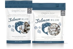 Green Juju, Freeze Dried Salmon Blue, 7.5 Ounce