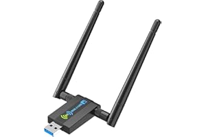 Wireless USB WiFi Adapter for PC: 1300Mbps, 802.11AC for Desktop PC, Dual Band WiFi Dongle Wireless Adapter for WIN7 8 10 11 