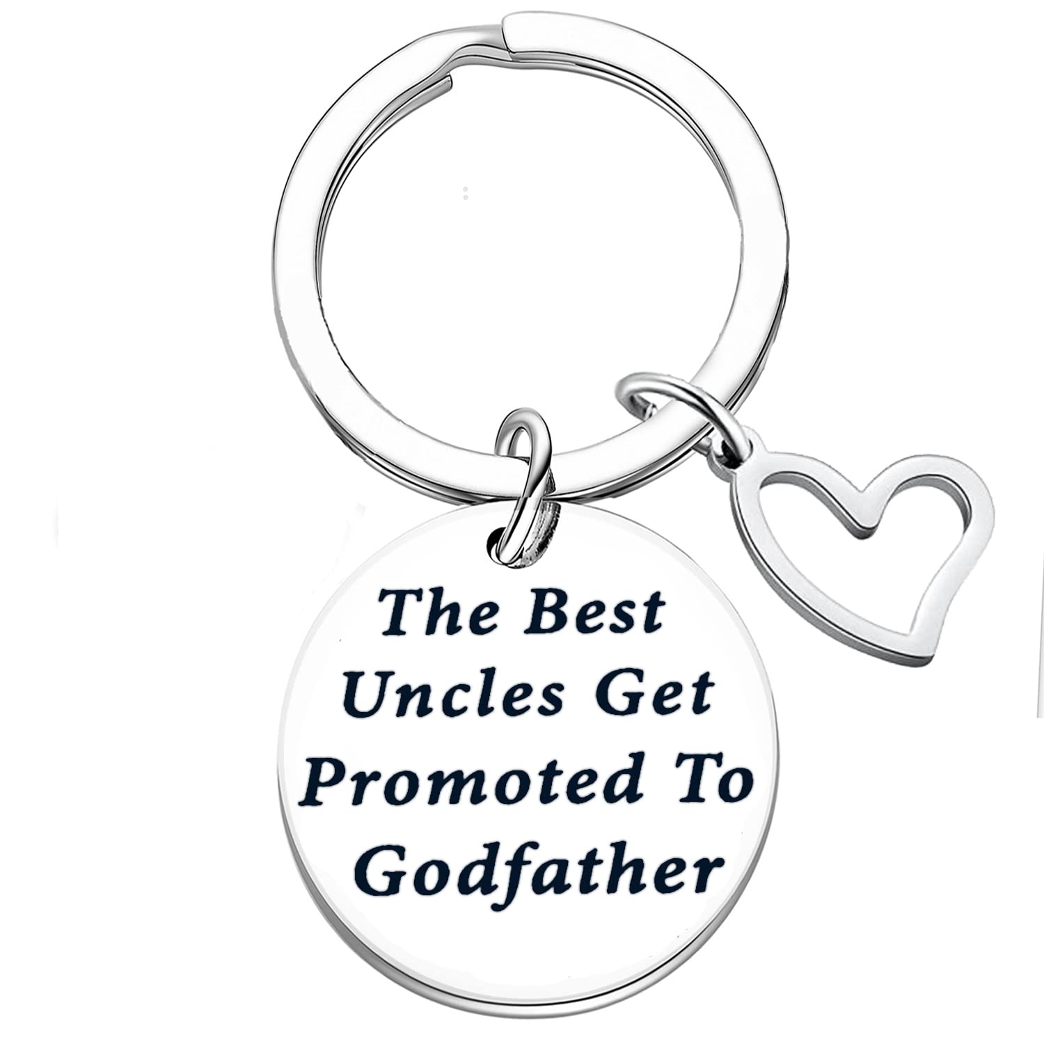 Baptism Gift for Godparents Keyring Godmother Gift Godmother Keychain Jewellery Godmother Birthday Christen Gift for Godmother Gift from Godchild (The Best Uncles)