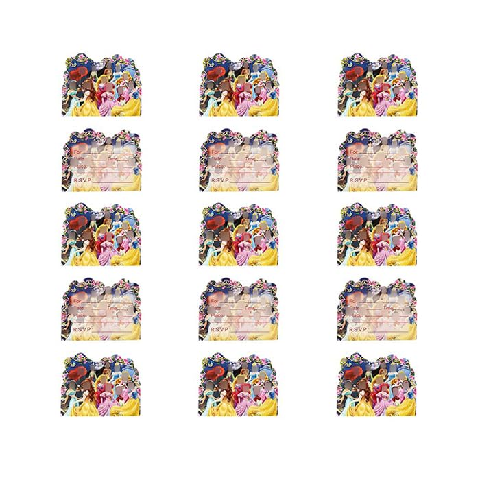 Princess Birthday Decorations Princess Invitations Birthday Princess Birthday Invitation Princess Birthday Invite Paper Princess Invite Cards Blank Princess Party Invitations Princess Party Cards