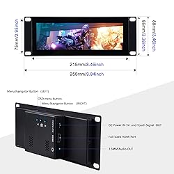 GeeekPi 7.84 inch 1280x400 LCD Touch Screen 2U Rack