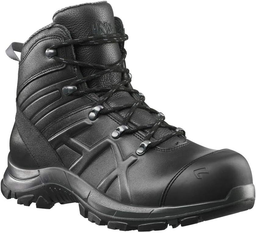 Haix Black Eagle Safety 56 mid Robust and Comfort S3 Safety Shoes Black