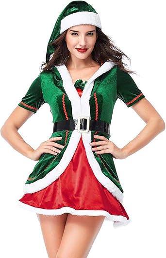 women's santa's helper costume