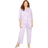 Catherines Women's Plus Size 3-Piece Lace Gala Pant Suit