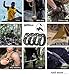 ECVILLA Paracord Bracelet, Survival Bracelet with Compass, Fire Starter, Emergency Knife & Whistle EDC Hiking Gear- Camping Gear