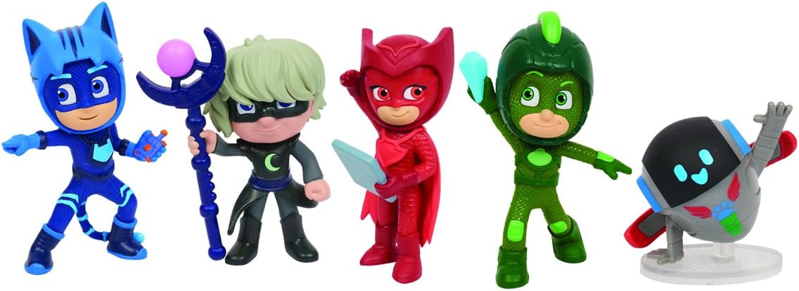 Pyjamasques PJU01 Super Moon Pack of 5 Figurines