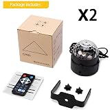 SEBRUANC Mini Disco Ball LED Party Light 360° RGB 3W with Remote 2pc view 6