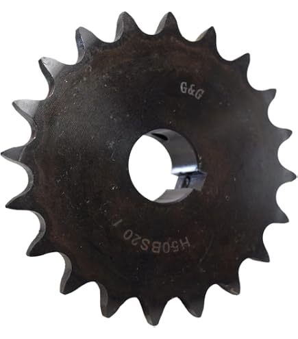 50 Roller Chain Sprocket Type B 1" Bore 10 Tooth - Hardened 1045 Steel 50B10-1 Drive Sprocket