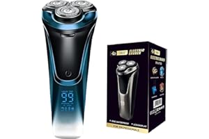 TEOTOPOA Snapbuy Electric Razor for Men, Snapbuy Electric Razor Pro of Father, 4D Floating Head Rotary Shaver,2025 New Electri c Shaver with LCD Display & Quiet Motor, IPX7 Waterproof (Blue)