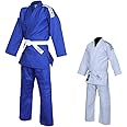Judo Gi Black Tiger | Judo Uniform for Adults & Kids | Cotton Cloth 450Gram Judo Kimono with FREE Belt