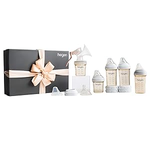 Hegen Baby Bottle Express Store Feed Gift Set with Add On 8oz Baby Bottle for Breastfed Babies