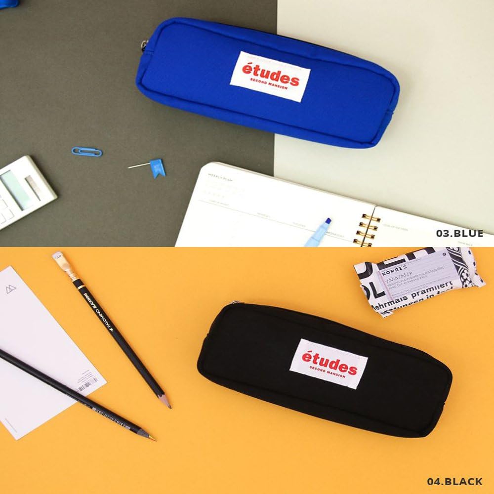 Amazon エチュード ソリッド ペンポーチ 4色 新入学 かわいい 可愛い 筆箱 ペンケース ボールペン 鉛筆 かばん 事務 雑貨 グッズ ファッション オフィス用品 デザイン文具 学用品 ブラック ピンク 黒 赤 デスク収納 小物入れ シンプル マルチカラー ペア 携帯 高校生