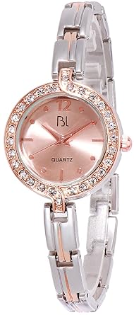 BL Peek-A-Boo Rose Gold Wrist Watch for Women & Girls.