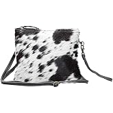 Myra Bag White & Black Cowhide Shade Bag S-1172
