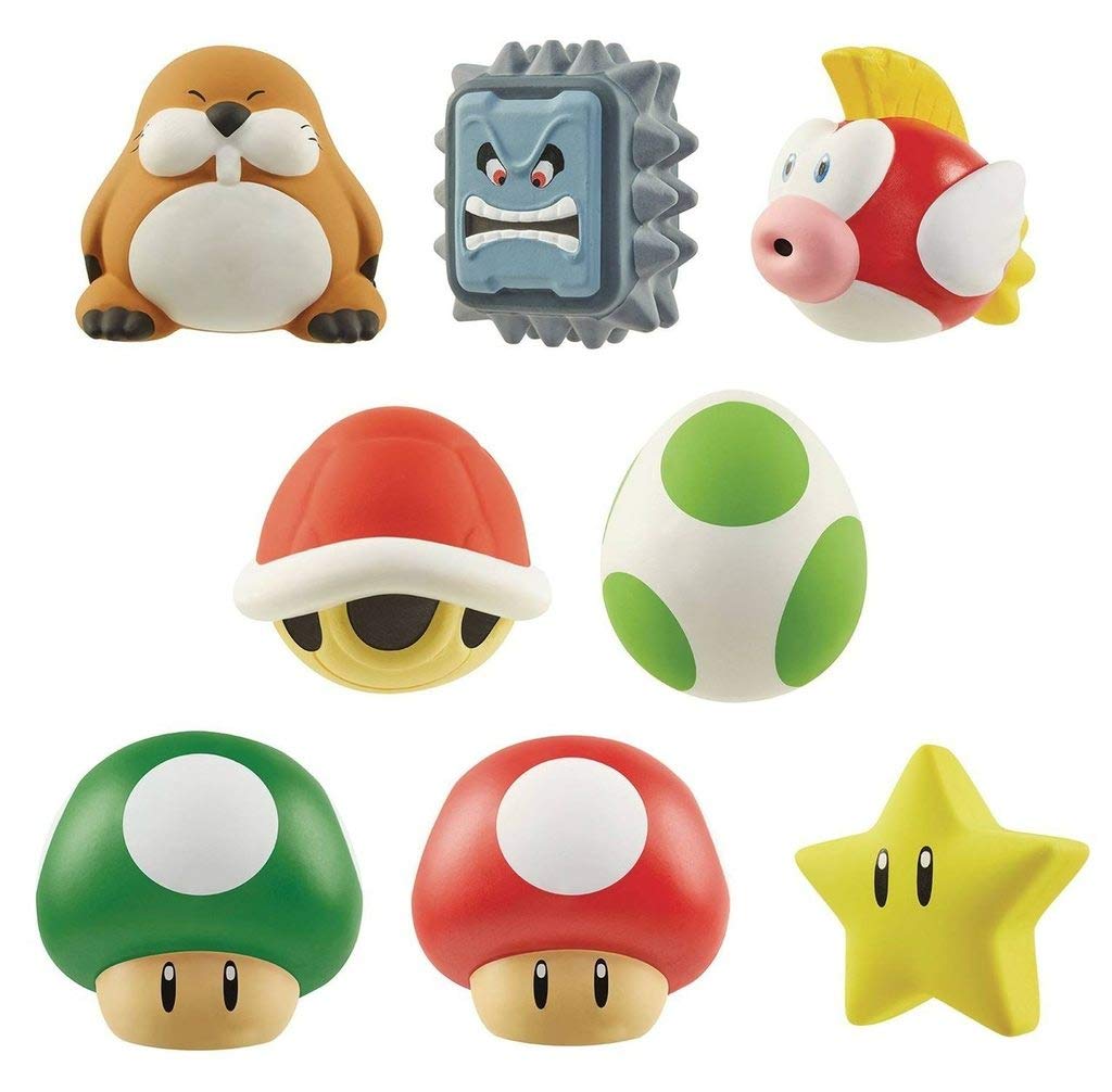 Blind Bag Action Soft Figure Toy Character Face Super Mario Game Lunch