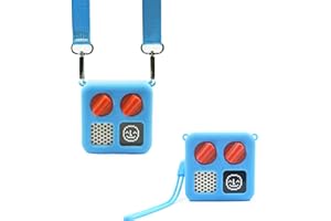 Silicone Cover for Yoto Mini with Shoulder Strap, Adventure Jacket Case Protective Skin Yoto Accessories with Wrist Lanyard, 