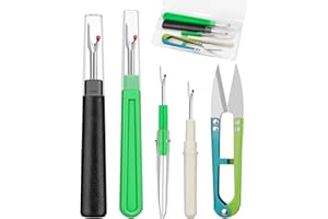 ZMAAGG Seam Rippers for Sewing, 2 Big and 2 Small Stitch Remover Tools, Thread Ripper with Thread Snips for Sewing and DIY Craft