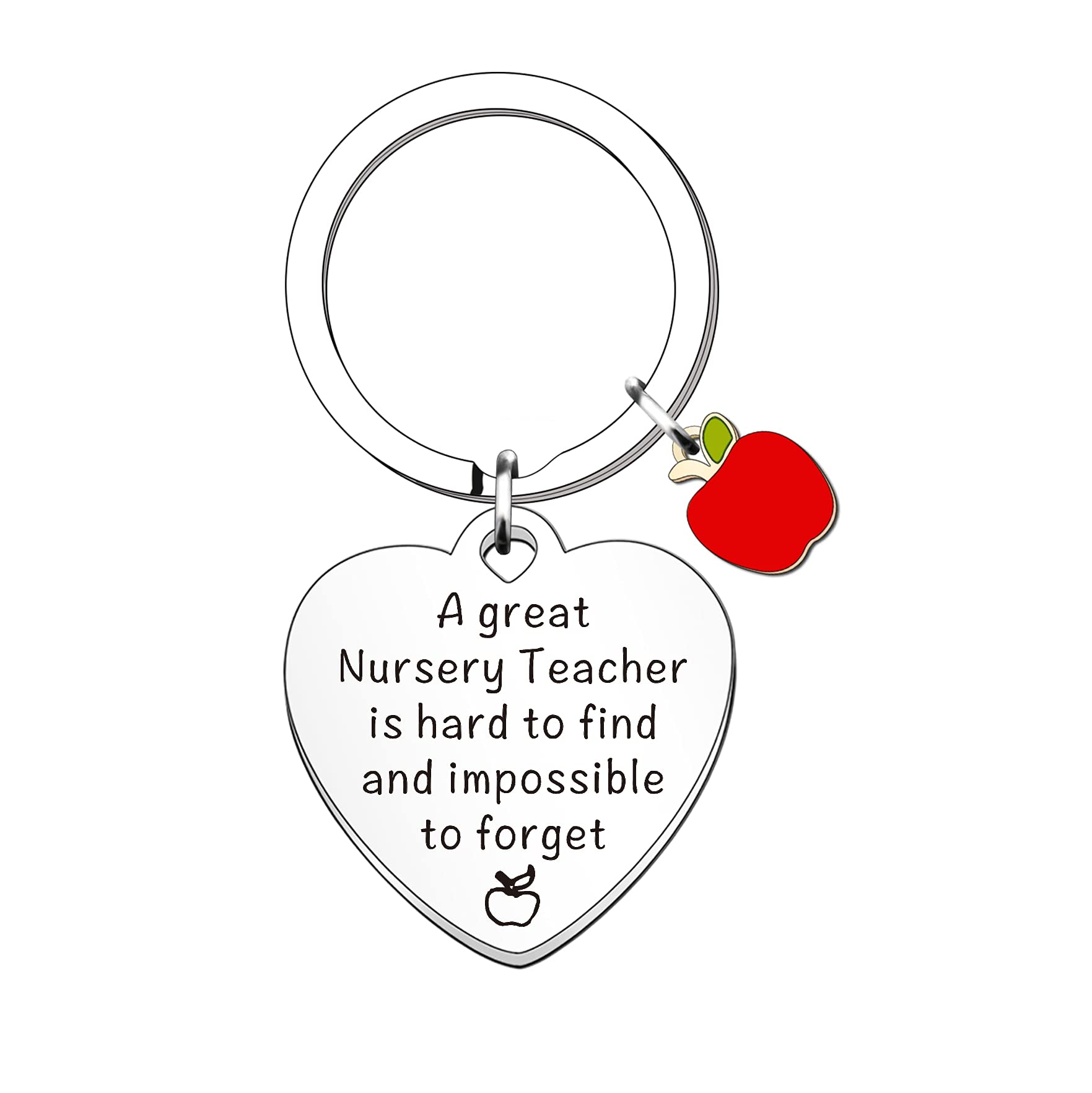 SMARGO Nursery Gifts For Women Nursery Teacher Keyrings Appreciation Gifts Thank You Gifts For Nursery Teachers Childminder Christmas Jewellery Gifts (A)