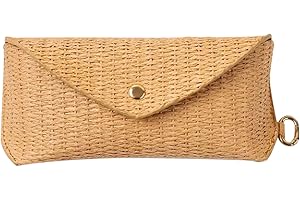 Woven Straw Sunglasses Case - Straw Sunglasses Case, Soft Woven strraws Glasses Storage | Clip On Sungllasses Casse | Cases F