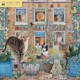 Ivory Cats Wall Calendar 2018 (Art Calendar) by