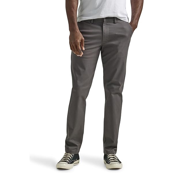 Pantalones Chino Haggar Para Hombre - Corte Regular, Tallas Grandes Y Big & Tall - Frente Plano, Tejido Elástico