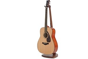 Musbeat Guitar Stand, Acoustic Guitar Stand Floor, Black Walnut Wood Guitar Stand, Single Guitar Holder Stand for Electric Guitar, Banjo, Mandolin, Hanging Guitar Stands for Home Decor Studio Display