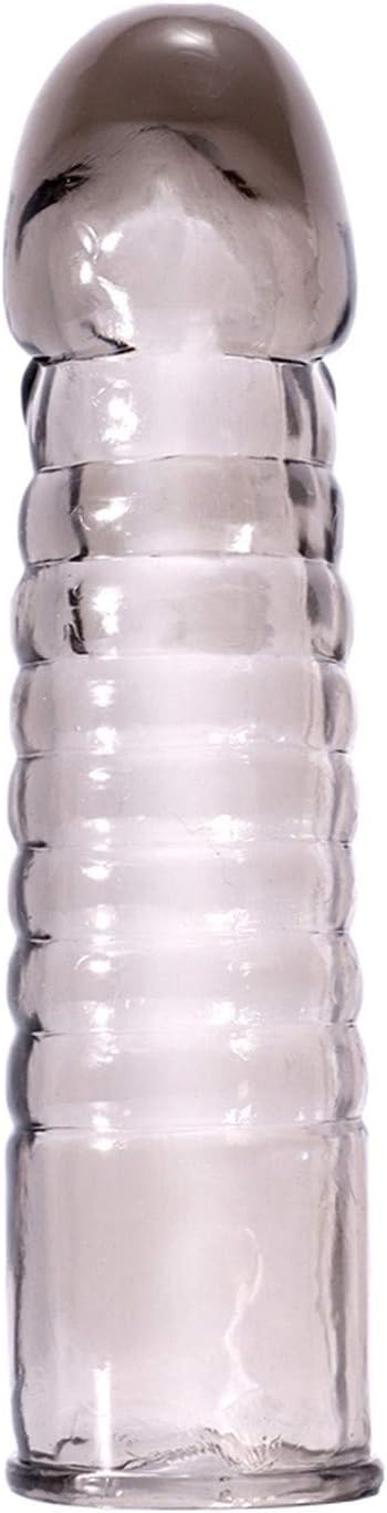 Glass Reusable Silicon Spike Dotted Sleeve Men Sheath Extender S Cover Funny Toys,E
