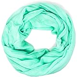 Me Plus Women Cotton Solid Soft Light Weight Loop Circle Neck Wrap Infinity Scarf