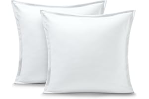Bare Home Lot de 2 housses de coussin en microfibre ultra douce 1800 de qualité supérieure – Brossée double – Taies d'oreille