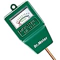 Dr.Meter S10 Soil Moisture Sensor Meter, Hygrometer Moisture Sensor for Garden, Farm, Lawn Plants Indoor & Outdoor(No Battery needed)