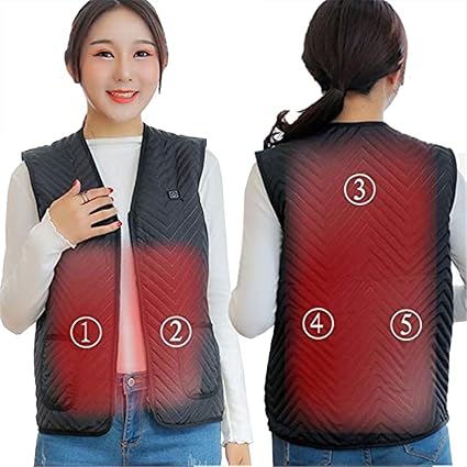 Dbtxwd Beheizte Weste Leichte Elektrische Warme Weste Korperwarmer Kleidung Mit Einstellbarer Temperaturregelung Heizwarmejacke Fur Frauen M Amazon De Sport Freizeit