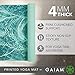 Gaiam Yoga Mat Classic Print Non Slip Exercise & Fitness Mat for All Types of Yoga, Pilates & Floor Workouts, Whirling Whisper, 4mmthumb 2