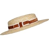 Women's Straw Boater Hat 1940s Vintage Very Low Fascinator Base Mini Top Hat with Velvet and Crochet Ribbon