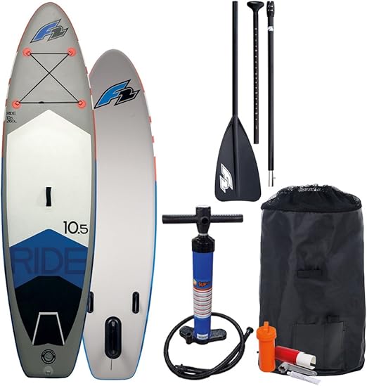 F2 SUP Ride 10,5" 2018 Stand UP Paddle Board AUFBLASBAR + PADDEL + Bag
