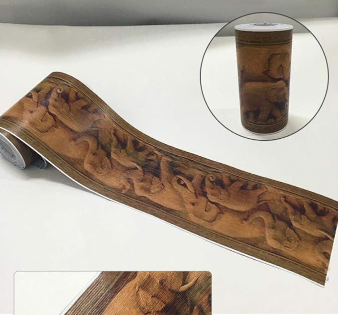 Selbstklebende Tapetenbordüre 10x1000cm - Wasserdichte Vinyl Wandverkleidung