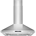 COSMO COS-63ISS75 30 in. Lumin Collection 380 CFM Ducted Island Range Hood, Soft Touch Controls, LED Lights, Stainless Steel