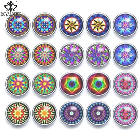 10pairs/lot 12mm Ginger Snap Button Multi Themes Mini Glass Snap Charms Mixed Pattern For 12mm Snap Bracelet Pendant Necklace Snap Jewelry (KZ0958e)
