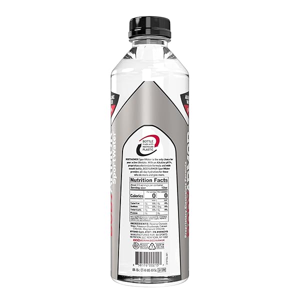 BODYARMOR NUTRITION SPORT WATER ALKALINE WATER, SUPERIOR HYDRATION, PH BALANCED ELECTROLYTE SPORTS FORMULA, SUPPORTS ACTIVE RECOVERY, PERFECT FOR ATHLETES, 1 LITER