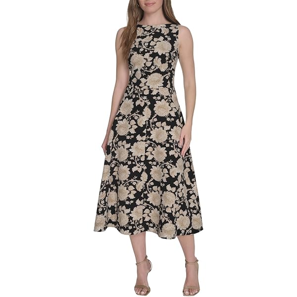 Tommy Hilfiger Women's Dresses Maxi,Black/Blue,2 at Amazon Women's Clothing  store