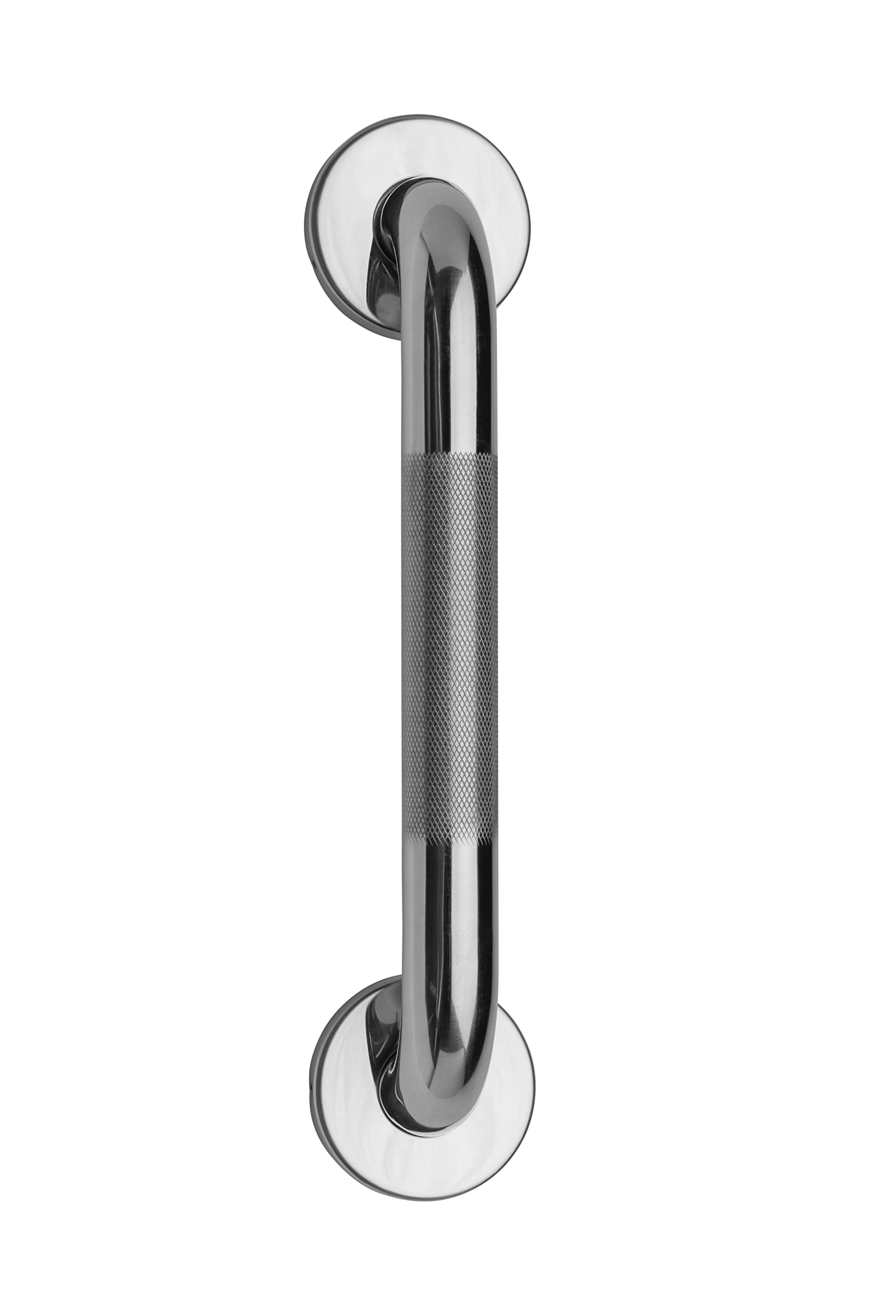 Croydex AP500541 300 mm Safety Support Rail Stainless Steel Grab Bar with Anti-Slip Grip for Bathroom, Chrome