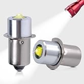 Swess LED Conversion Kit for Maglite LED Bulb 3-16 Cell C/D, 3W DC 4-24V Flashlight Bulbs for Maglite Replacement Bulb 3D 4D 5D 6D 3 Cell 4cell 5cell 6cell(2 Pack)